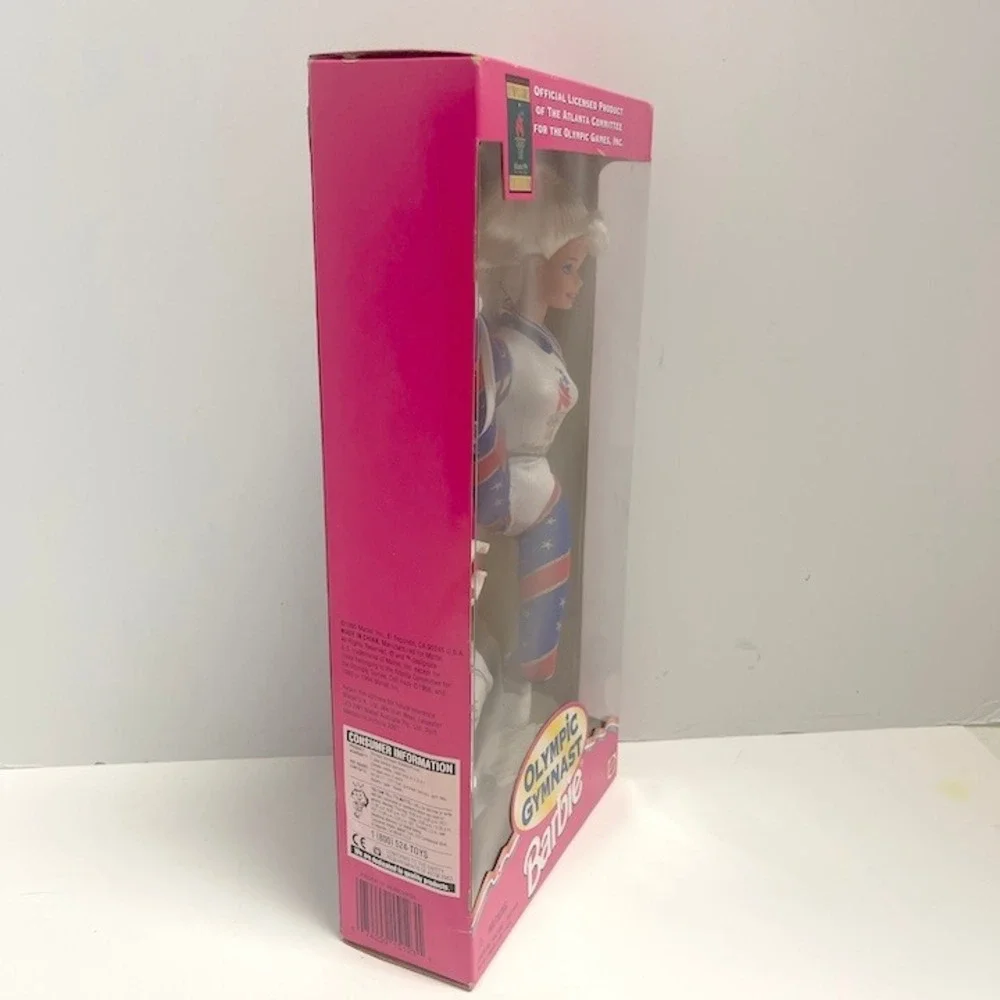 1995 Olympic Gymnast Barbie Doll Licensed Atlanta Olympic Games Blonde Hair‎